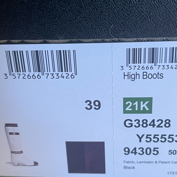 Chanel Mixed Fiber two in one boots. NIB. 39 EU. - Picture 5 of 5